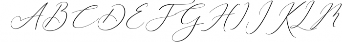 Rachela Lovely Calligraphy Font 1 Font UPPERCASE