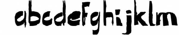 Ragged. Handwritten font. Font LOWERCASE