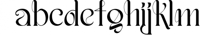 Raindrops - Stylish Serif Font LOWERCASE