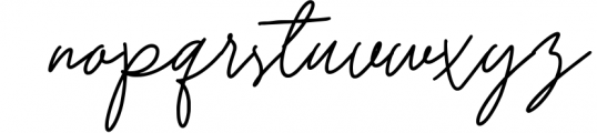 Ranjally Monoline Signature Font LOWERCASE
