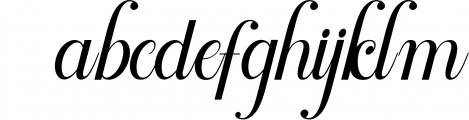 Rankfine-Elegant Calligraphy Font Font LOWERCASE