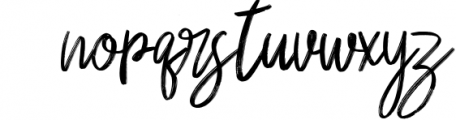 Rassty Brush Script Font Font LOWERCASE