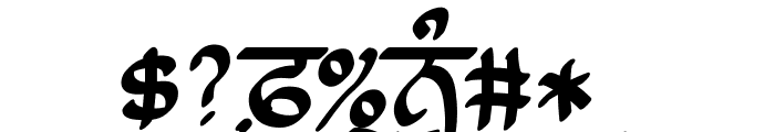 Raaj Script Medium Font OTHER CHARS