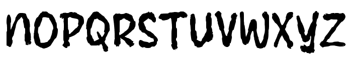 Raba Rough Font UPPERCASE
