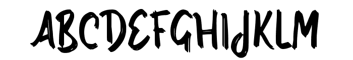 Rabaden Brush Font UPPERCASE