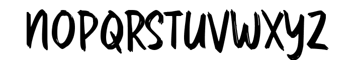 Rabaden Brush Font UPPERCASE
