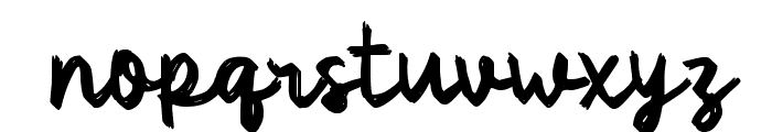 Rabaden Brush Font LOWERCASE