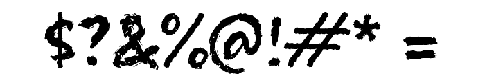 Rabage Font OTHER CHARS