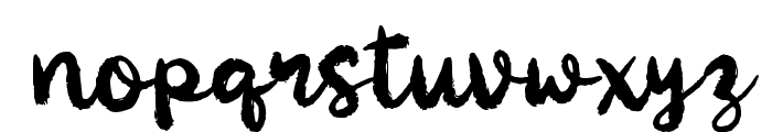 Raball Script Font LOWERCASE