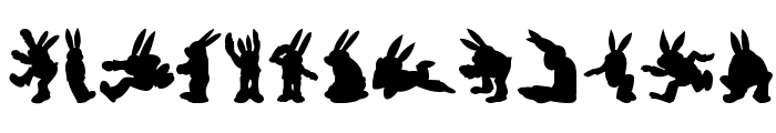 Rabbit35Silhouette Font UPPERCASE