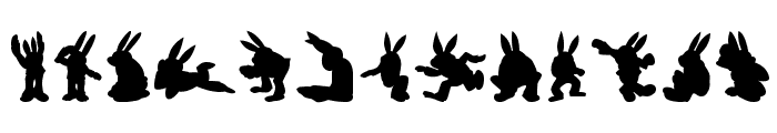 Rabbit35Silhouette Font LOWERCASE
