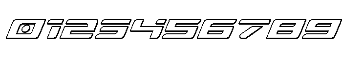 Race Pod 3D Italic Font OTHER CHARS