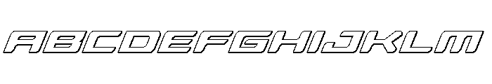Race Pod 3D Italic FONT