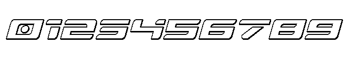 Race Pod 3D Semi-Italic Font OTHER CHARS