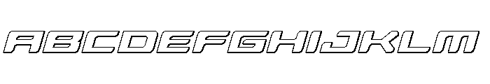 Race Pod 3D Semi-Italic FONT