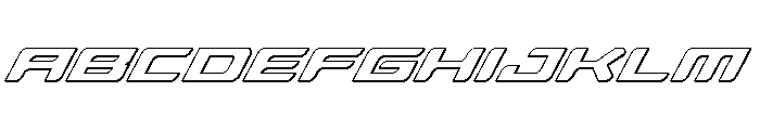 Race Pod 3D Super-Italic FONT