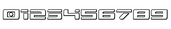 Race Pod 3D Font OTHER CHARS