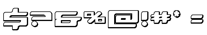 Race Pod 3D Font OTHER CHARS