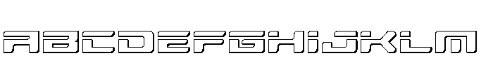 Race Pod 3D Font UPPERCASE