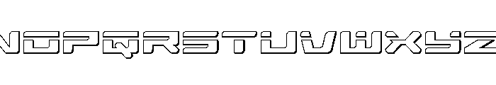 Race Pod 3D Font UPPERCASE