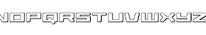 Race Pod 3D Font LOWERCASE