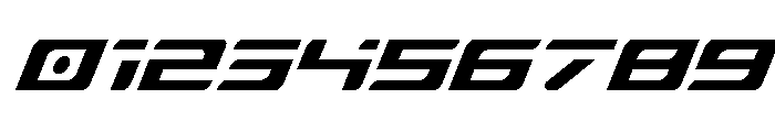 Race Pod Condensed Italic Font OTHER CHARS