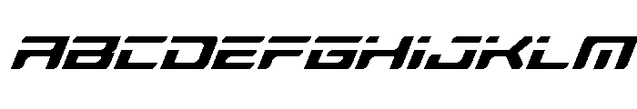 Race Pod Condensed Italic Font UPPERCASE