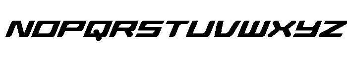 Race Pod Condensed Italic Font LOWERCASE