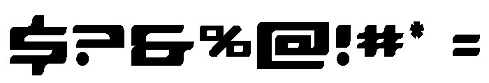 Race Pod Condensed Font OTHER CHARS