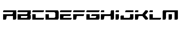 Race Pod Condensed Font UPPERCASE