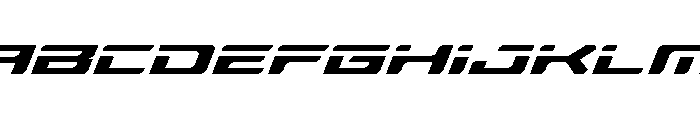 Race Pod Expanded Italic Font UPPERCASE