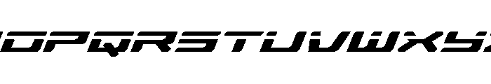 Race Pod Expanded Italic Font UPPERCASE