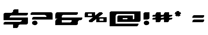 Race Pod Expanded Font OTHER CHARS