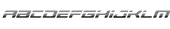 Race Pod Gradient Italic Font UPPERCASE