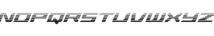 Race Pod Gradient Italic Font LOWERCASE