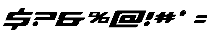 Race Pod Italic Font OTHER CHARS