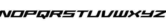 Race Pod Italic Font LOWERCASE