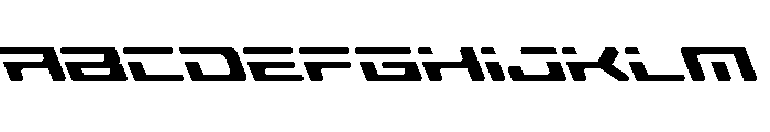 Race Pod Leftalic Font UPPERCASE