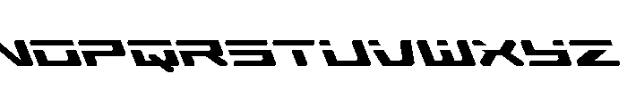 Race Pod Leftalic Font UPPERCASE