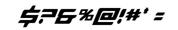 Race Pod Narrow Italic Font OTHER CHARS