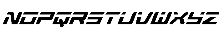 Race Pod Narrow Italic Font UPPERCASE
