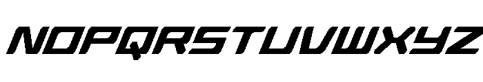 Race Pod Narrow Italic Font LOWERCASE