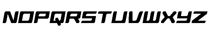Race Pod Narrow Slight-Italic Font LOWERCASE