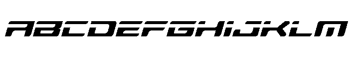 Race Pod Semi-Italic Font UPPERCASE