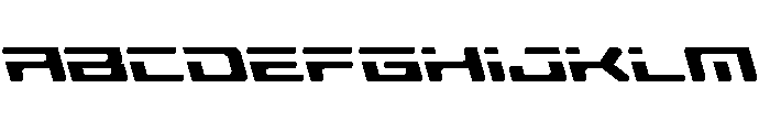 Race Pod Semi-Leftalic Font UPPERCASE