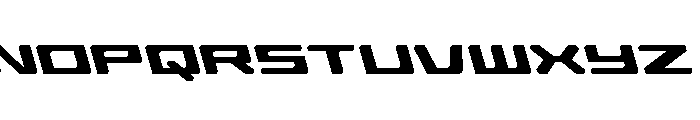 Race Pod Semi-Leftalic Font LOWERCASE