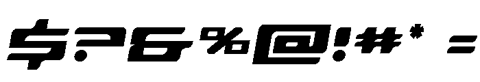 Race Pod Slight-Italic Font OTHER CHARS