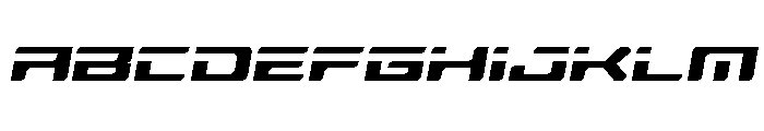 Race Pod Slight-Italic Font UPPERCASE