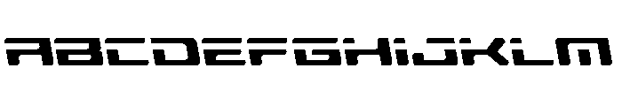Race Pod Slight-Leftalic Font UPPERCASE