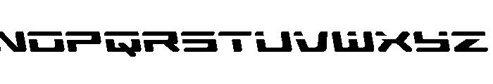 Race Pod Slight-Leftalic Font UPPERCASE